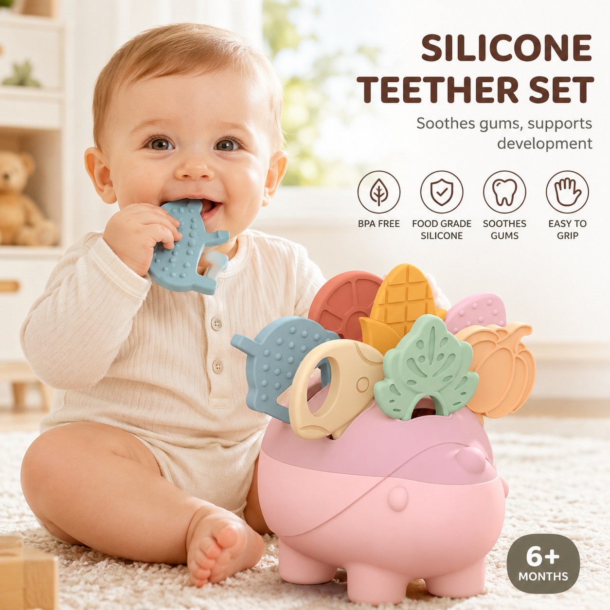 Qualidade incomparável e personalização em moldes personalizados para mordedores de silicone