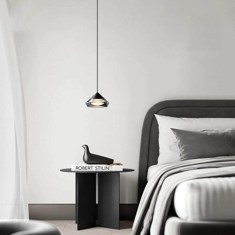 Modern Designer Transparent Glass Lampshade Decorative Pendant Light for Bedroom
