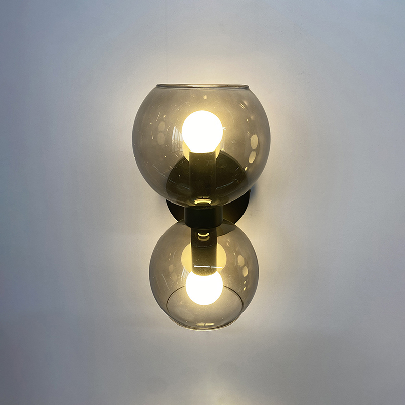 French Wall Lamp Bedroom Bedside Eye Girl Children's Room Double-Headed Lamp
