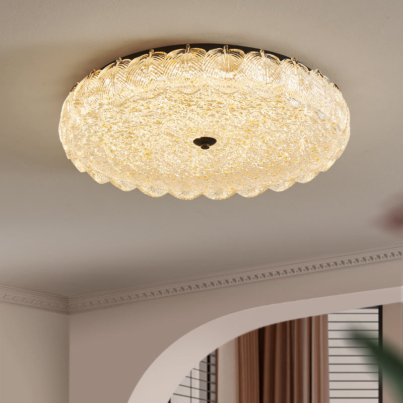 Modern Italian style light luxury high-end creative resin gold foil ceiling light for living room bedroom