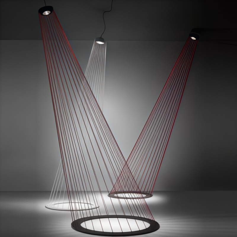 Designer Lamp European Style Modern Minimalist Rope Chandelier Handware Shade for Living Room Stairway Decor