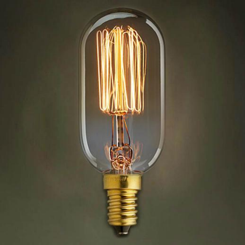 T45 Squirrel Cage Filament Vintage Edison Bulb E14 Base for Indoor Lighting
