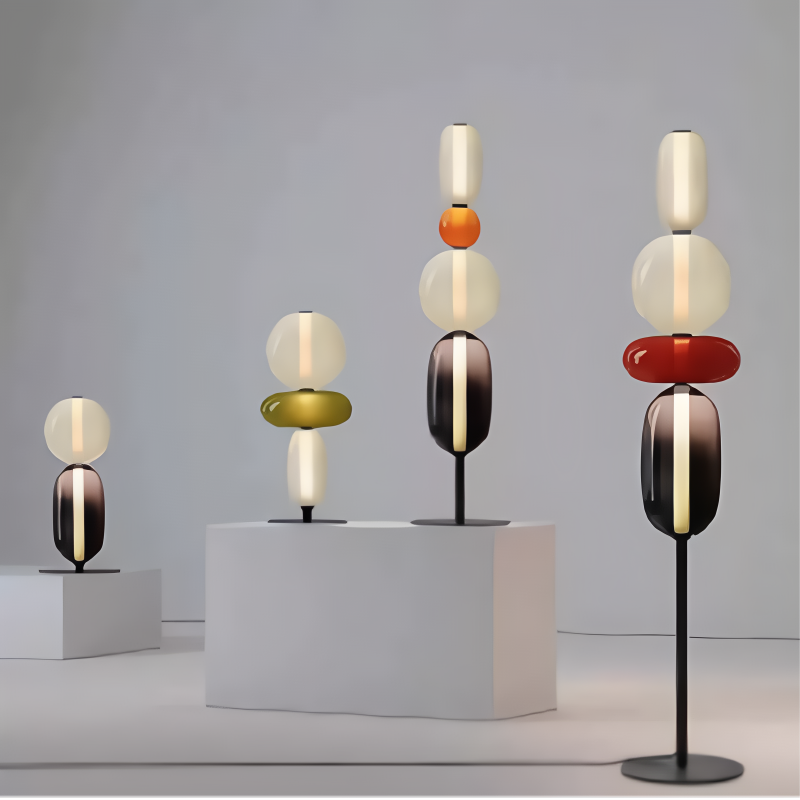Modern Multi-Head Glass Bubble LED Floor Lamp for Home Decor