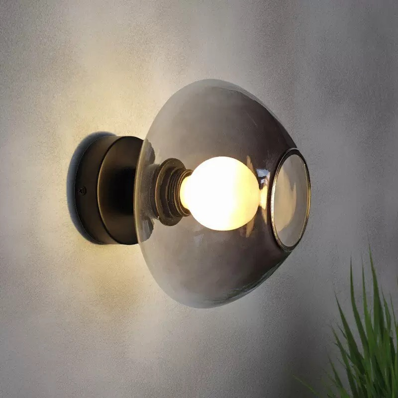 Designer Creative Glass Minimalist Wall Lamp for Luxury Hotel Restaurant Living room Bedroom Hallway Feature wall Decor