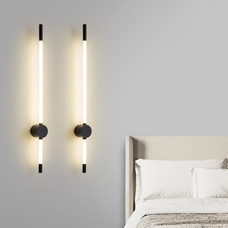Modern Living Room Hotel Rotatable Long Strip LED Acrylic Decorative Wall Lamps