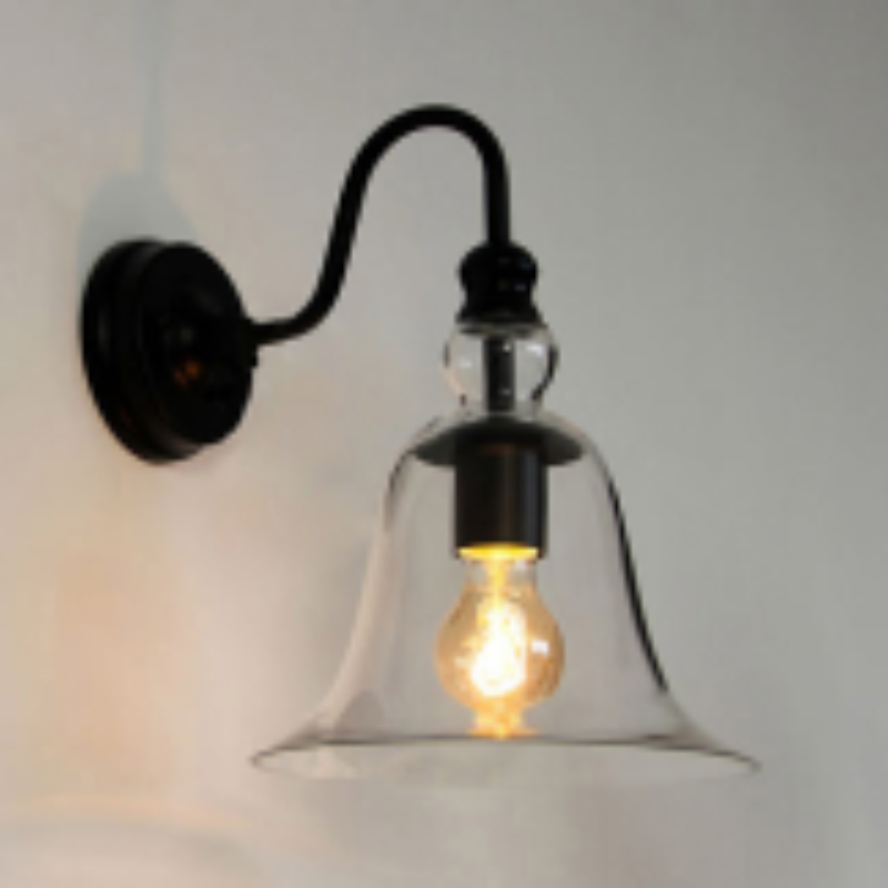American Country Vintage Glass Wall Lamp for Hotel Restaurant Coffee Shop Home Decor