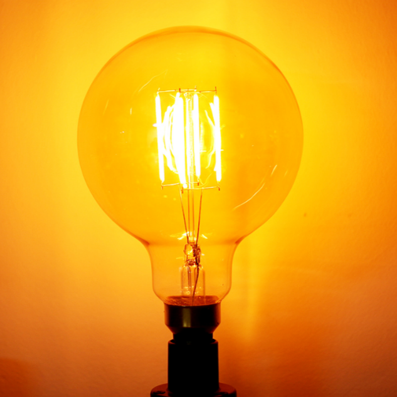 G150 Vintage Big Size Clear Glass LED Bulb for Lighting