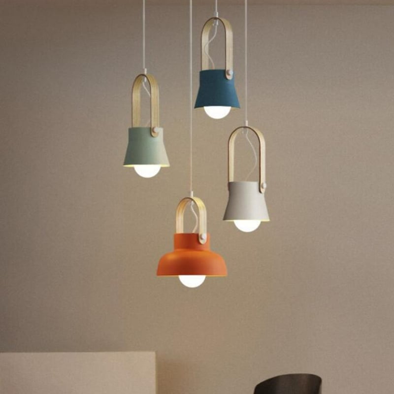 Industrial Retro Small Single Three Head Combination Pendant Light Coffee Shop