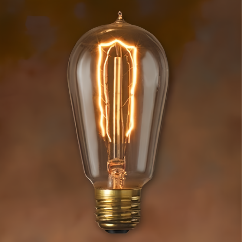 ST58 Special Leaf Shape Filament Edison Bulb for Bar Home Decor Lighting