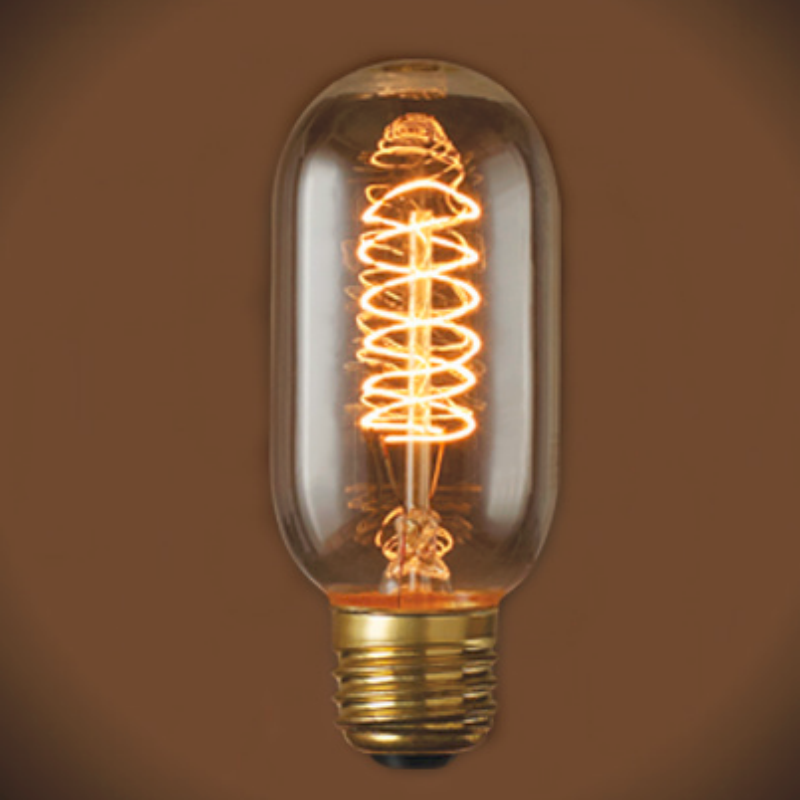 T45 Retro Spiral Filament Edison Bulb for Bar Home Lighting