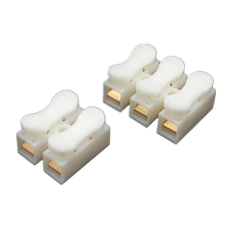 Quick-Connect 2/3 Core Plastic Wire Terminals for Lamp Wiring