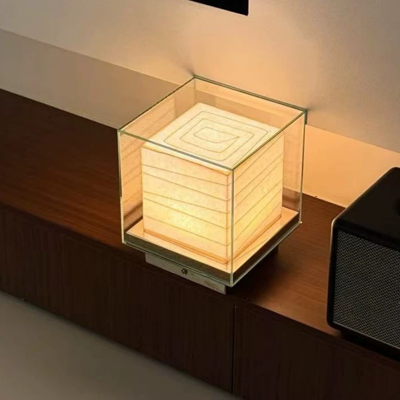 Square Desk Lamp Minimalist Designer Light Luxury Bedroom Bedside Charging Wall Lamp for Hotel Home Restaurant Bar
