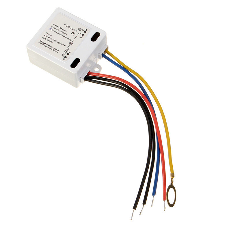 LED Touch Switch Dimmer with ON/OFF & 4-Gear Dimming for Lamps