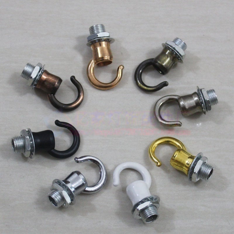 Multi-Color Iron Ceiling Hook with 7mm Aperture for Pendant Lamp Hanging