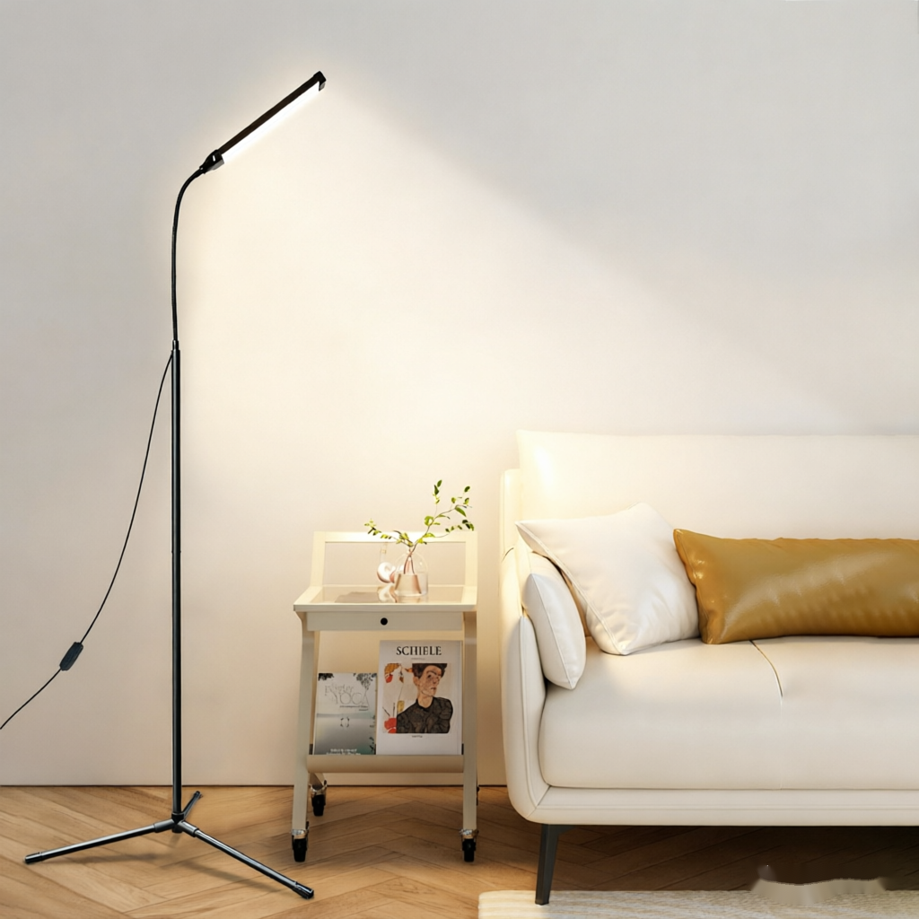Flexible Adjustable Dimmable LED Floor Lamp for Living Room Home Office Reading