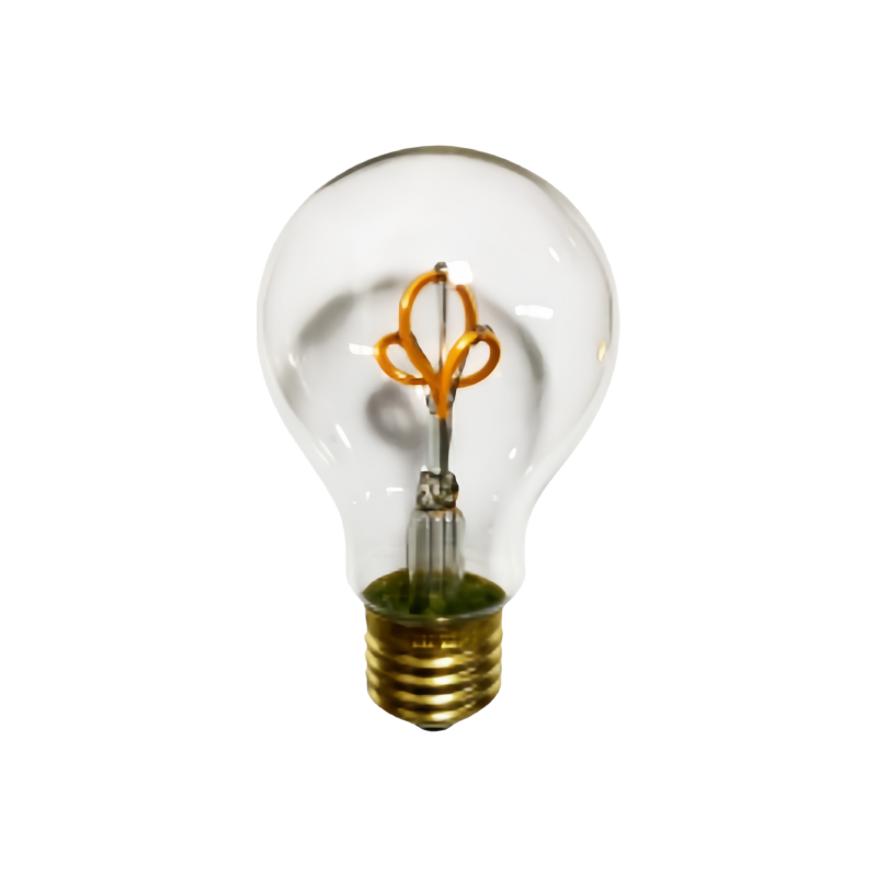 A19 Clear Soft Filament Unique-shaped LED Bulb for Bar Restaurant Home Decor Lighting
