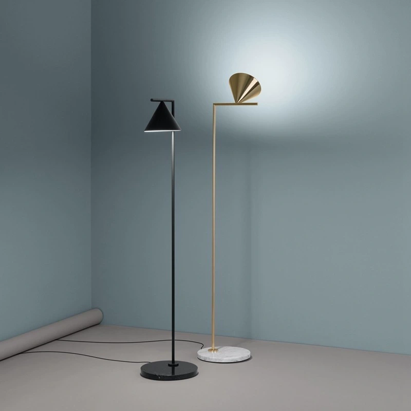 Marble Base Metal Dimmable LED Floor Lamp for Living Room Bedroom Home Decor
