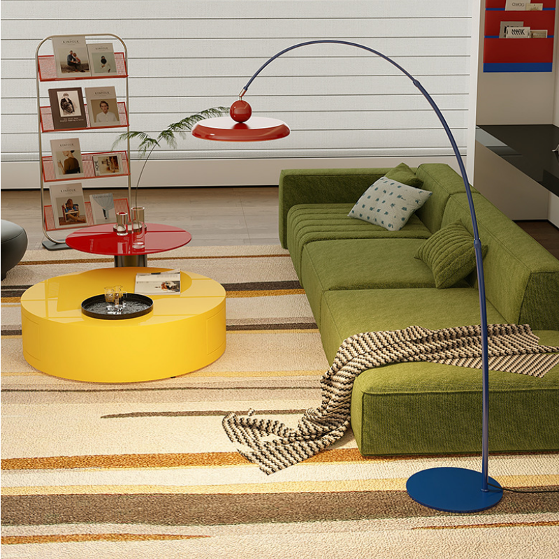 Adjustable Arc Iron LED Floor Lamp with Foot Switch for Living Room Bedroom Home Decor