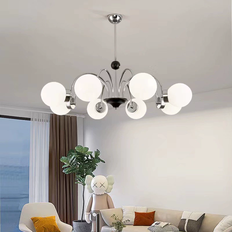 Lampadario italiano minimalista a forma di fagiolo magico per hotel, ristorante e arredamento domestico