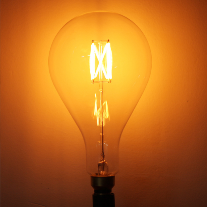 PS52 Big Size Clear Glass Bulb Dimmable Lights for Decor Lighting