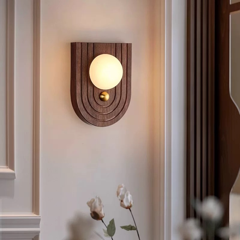 Retro Luxury Natural Marble Designer Wall Lamp for Luxury Hotel Restaurant Living room Corridor Bedroom Hallway
