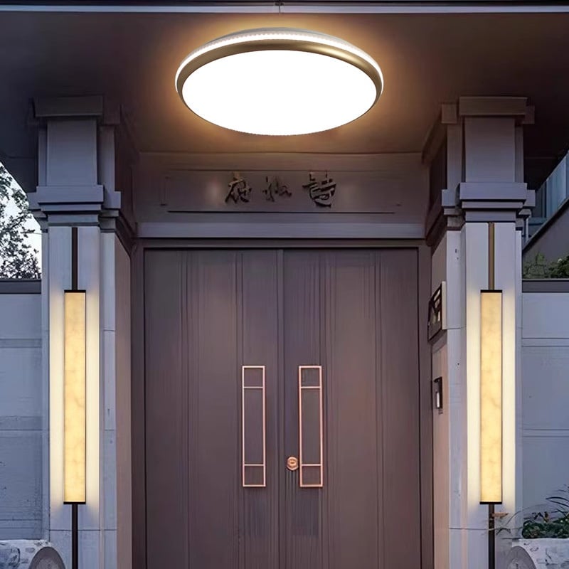 Luxury Gold LED Ceiling Light Ac+PC 220V Smart Ceiling Lamp for Foyer Balcony