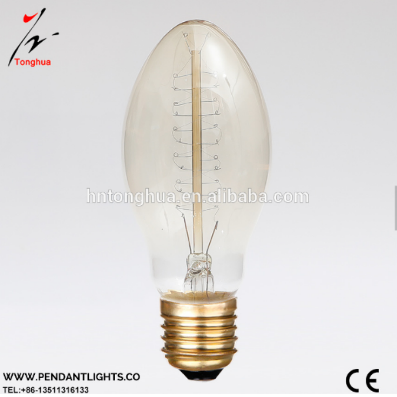 B53 Vintage Spiral Filament Edison Bulb for Decor Lighting