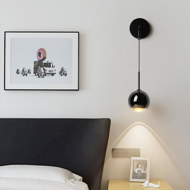 Nordic New Minimalist LED Iron Wall Lamp for Bedroom Living Room Bedside Wall Light