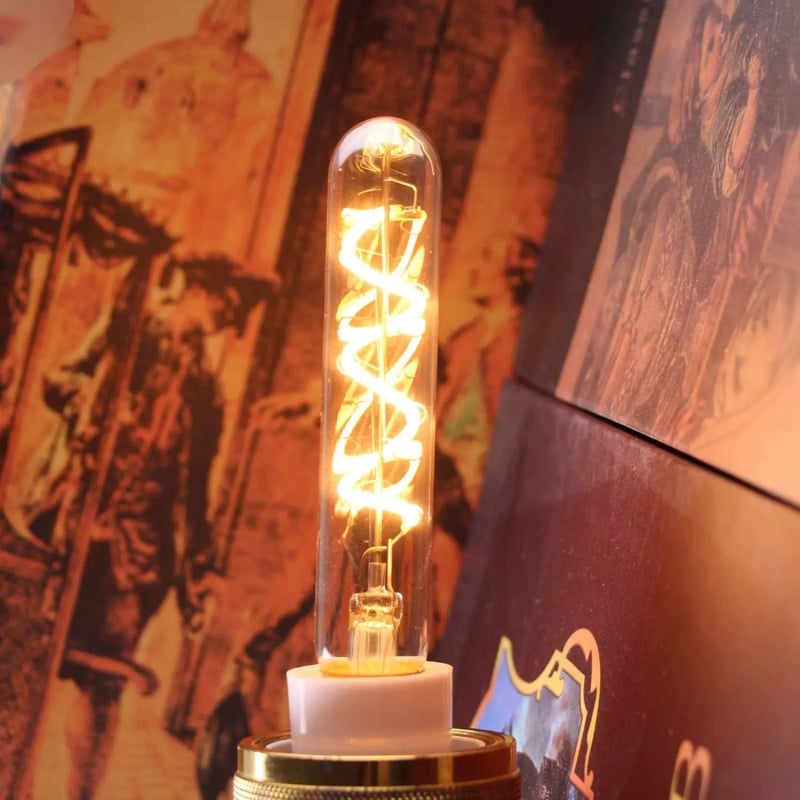 T10/T30-185/225/300 Clear Soft Filament LED Bulb for Bar Decor Lighitng