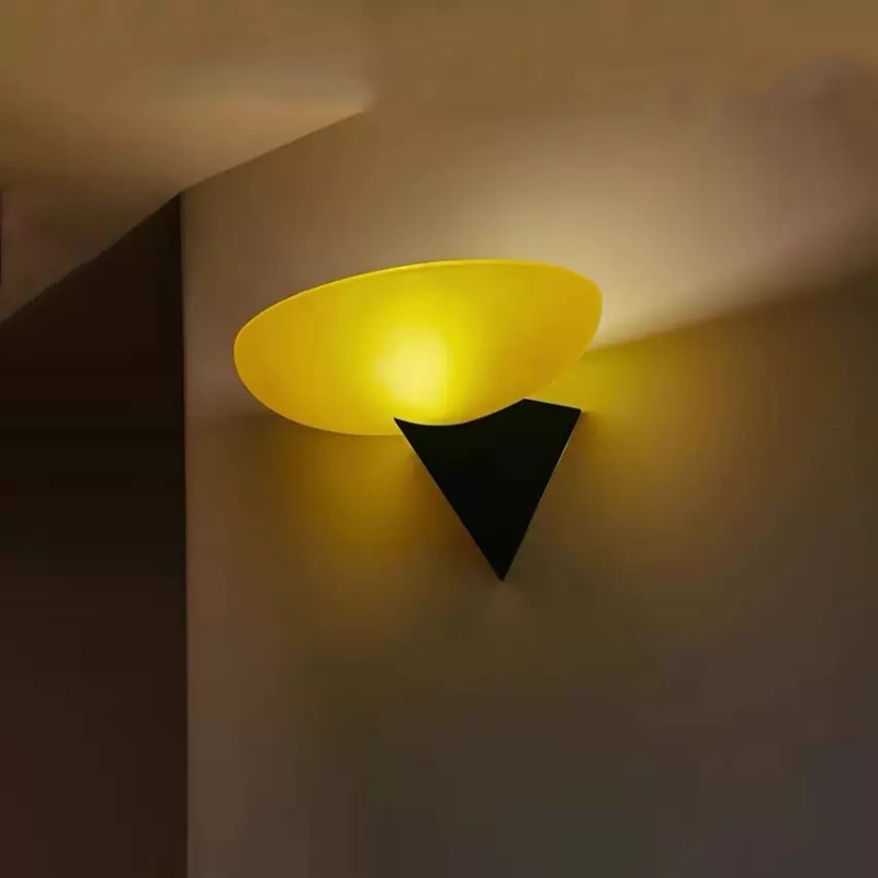 Antique French Vintage Bauhaus Glass American Wall Lamp for Living Room Corridor Background Wall