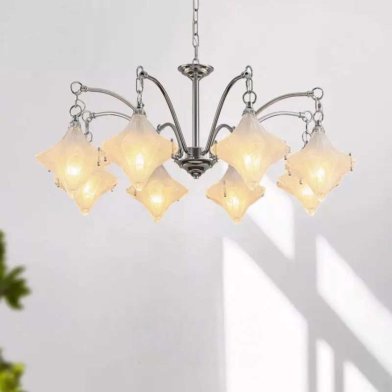 Vintage Elegant Star Chandelier for Hotel Restaurant Living Room Bedroom Decor 