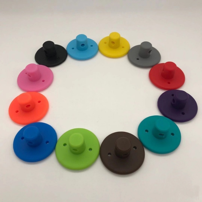 13-Color Silicone Wire Fixing Buckle for Flexible Cable Management