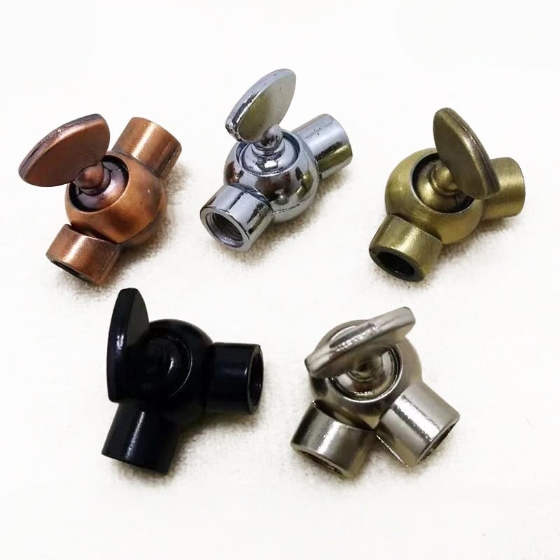 Multi-Color Double Pass Turning Joint for Lamp Arm Adjustment