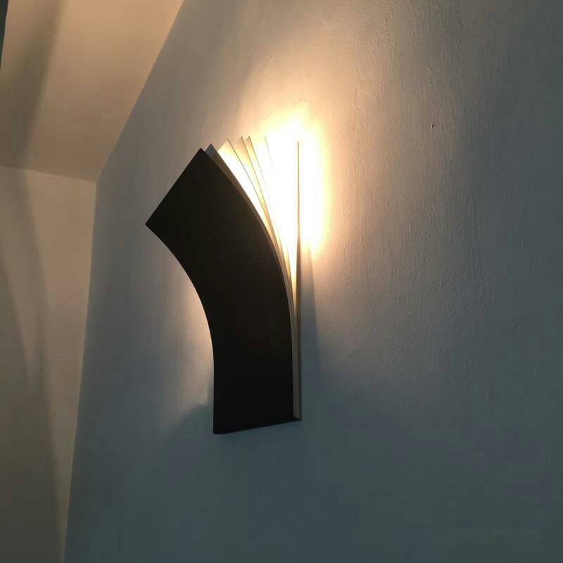 Morden Book Trimless Wall Lamp for Villa Gallery Hotel Museum