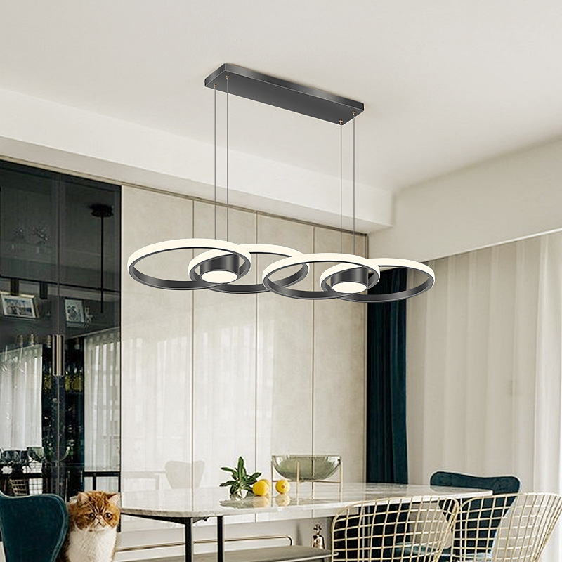 Contemporary Design Modern Iron Chandelier Nordic Style Pendant Light for Dining Living Rooms Home Hotel