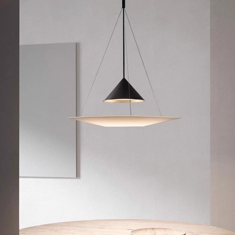 Italian Aluminum Circular Lampshade LED Coffee Shop Decoration Pendant Light