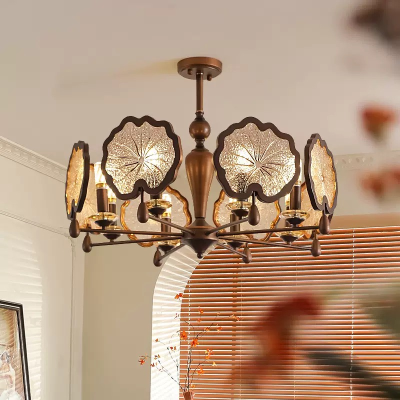 Lampadario di lusso in stile vintage americano per soggiorno, sala da pranzo, camera da letto e studio