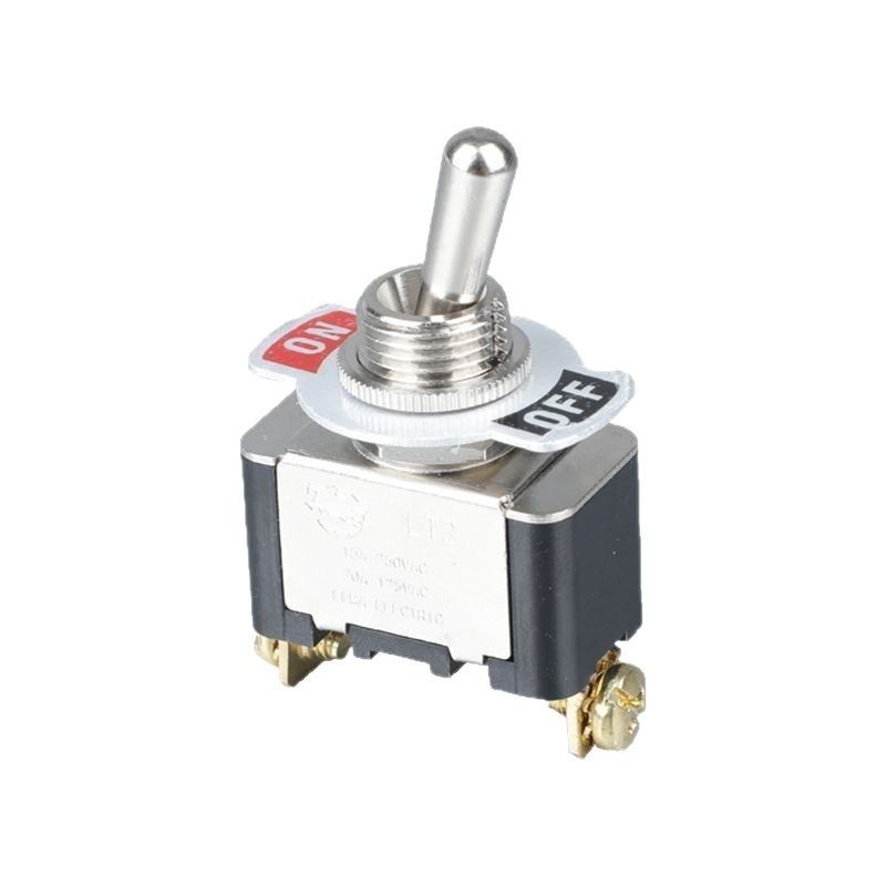 Heavy-Duty Nickel Plated Brass Toggle On/Off Switch for Industrial Lighting