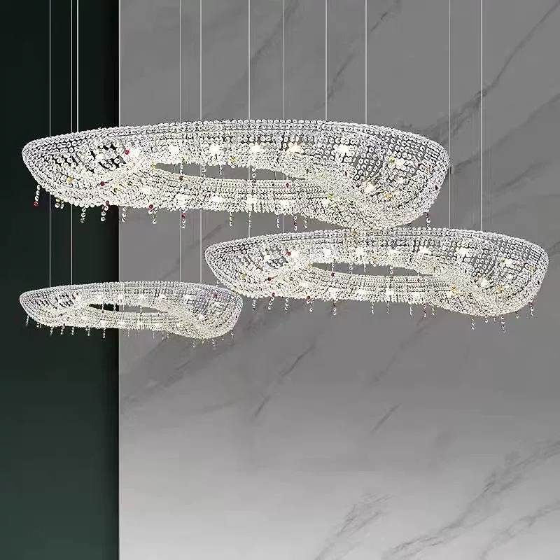 Italian Luxury Crystal Living Room Chandelier High-end Decorative Chandelier for Home Hotel