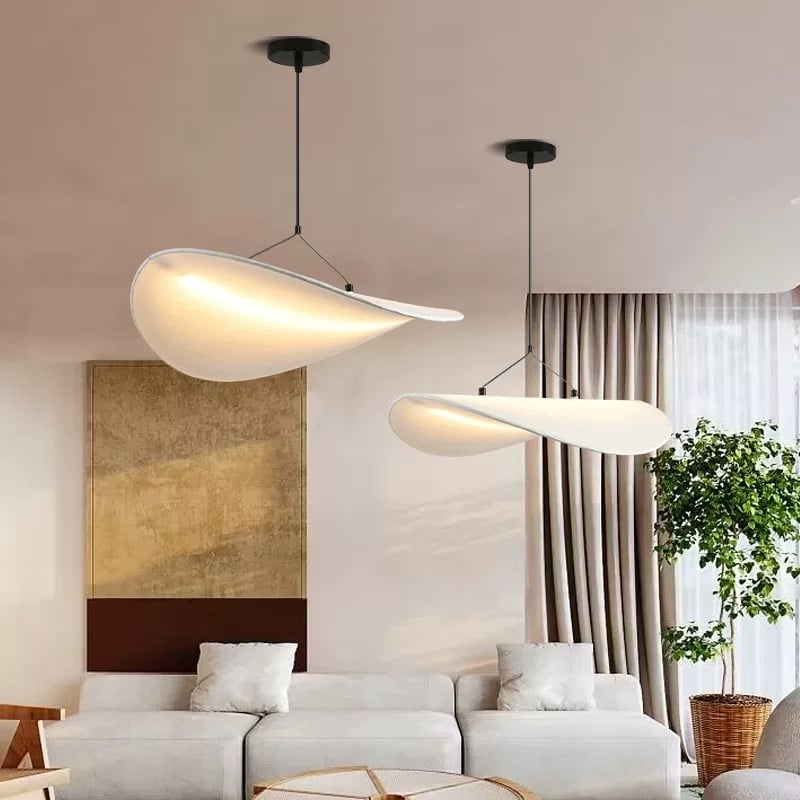 Wabi-Sabi Style Silk Pendant Light