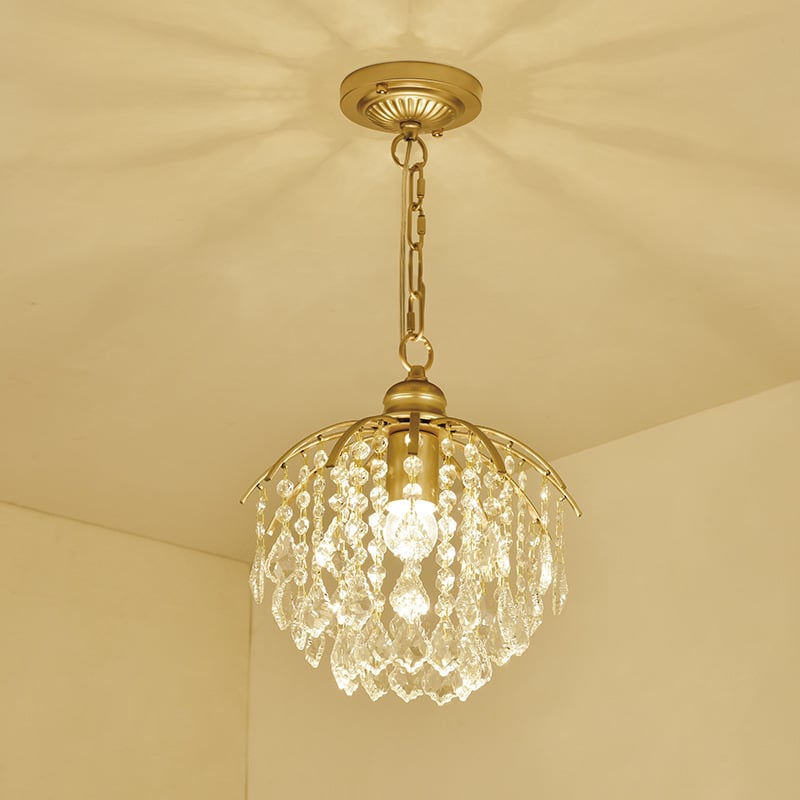 American-Style Creative Design Crystal Ceiling Light for Corridors Hallways Dining Rooms