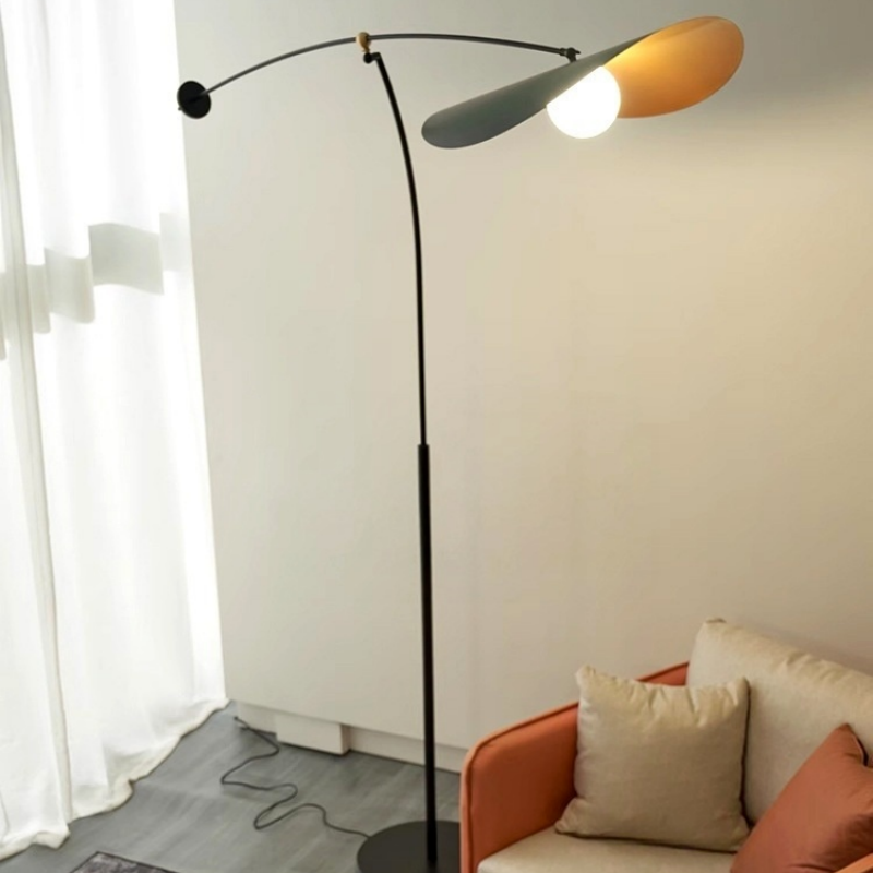 Modern Minimalist Iron Wavy LED Floor Lamp for Living Room Bedroom Decor