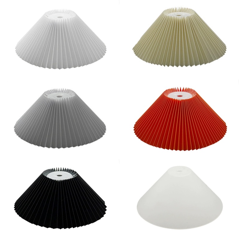 Pleated Fabric Lampshade Minimalist Design for Night Light Table Lamp