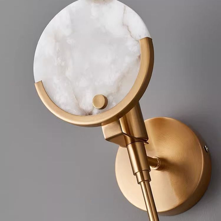 Luxury Art Deco Hotel Living Room Bedroom Loft Indoor Marble G9 Recessed Wall Lamp