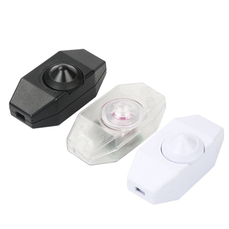 Inline Rotary Dimmer Switch for Lamp Brightness Control