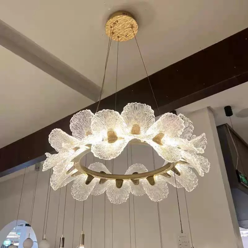 French High-end Luxury Floral Chandelier Dining Room Lighting Romantic Home Living Room Lighting