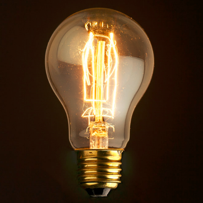 A19 Warm Light Edison Bulb for home Restaurant Decor Lighting