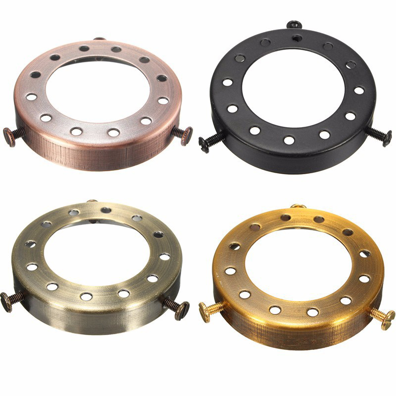 Multi-Color Perforated Metal Ring Cover for Chandelier Lamp Holder