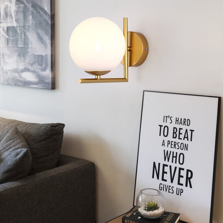 Simple Minimalist Nordic Tv Background Wall Lamp Dimmable 5W Indoor Led Ball Wall Light