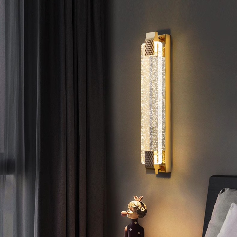 Crystal with Bubble Modern Design Wall Bracket Home Restaurant Deco Minimalist Led Wall Light